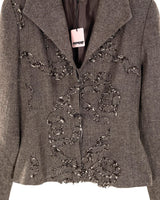 Blazer con textura  delantero