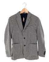 Blazer abotonado diseño vichy