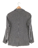 Blazer abotonado diseño vichy