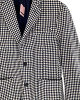 Blazer abotonado diseño vichy