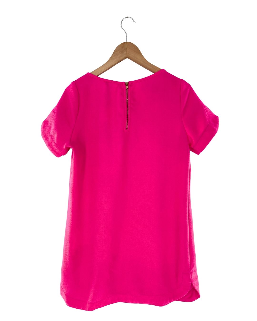 Vestido midi manga corta