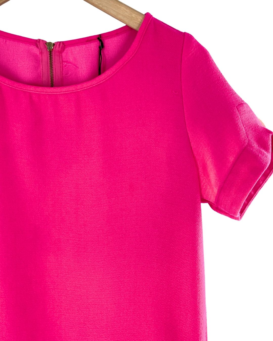 Vestido midi manga corta