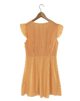 Vestido mini abotonado a rayas