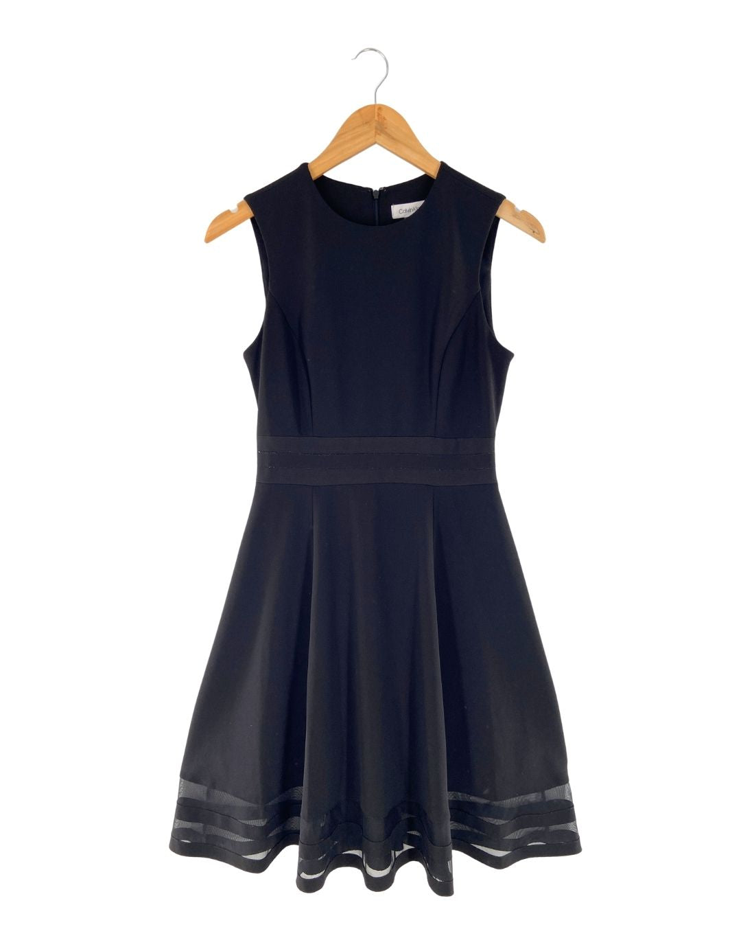 Vestido midi falda amplia