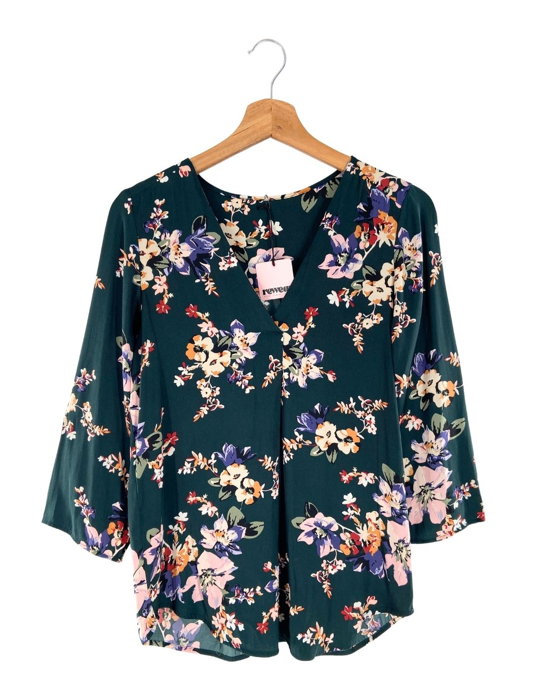 Blusa satinada print flores