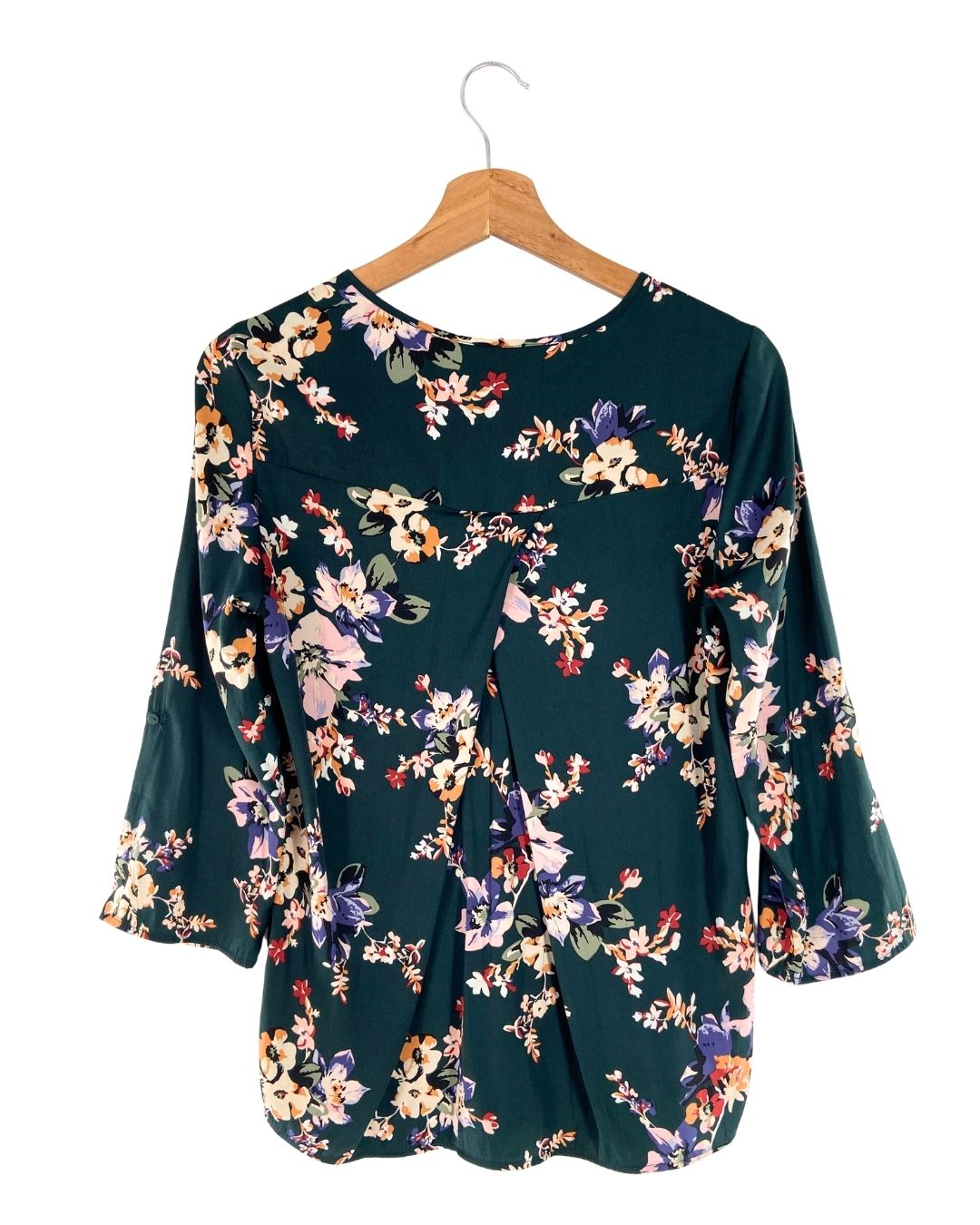 Blusa satinada print flores