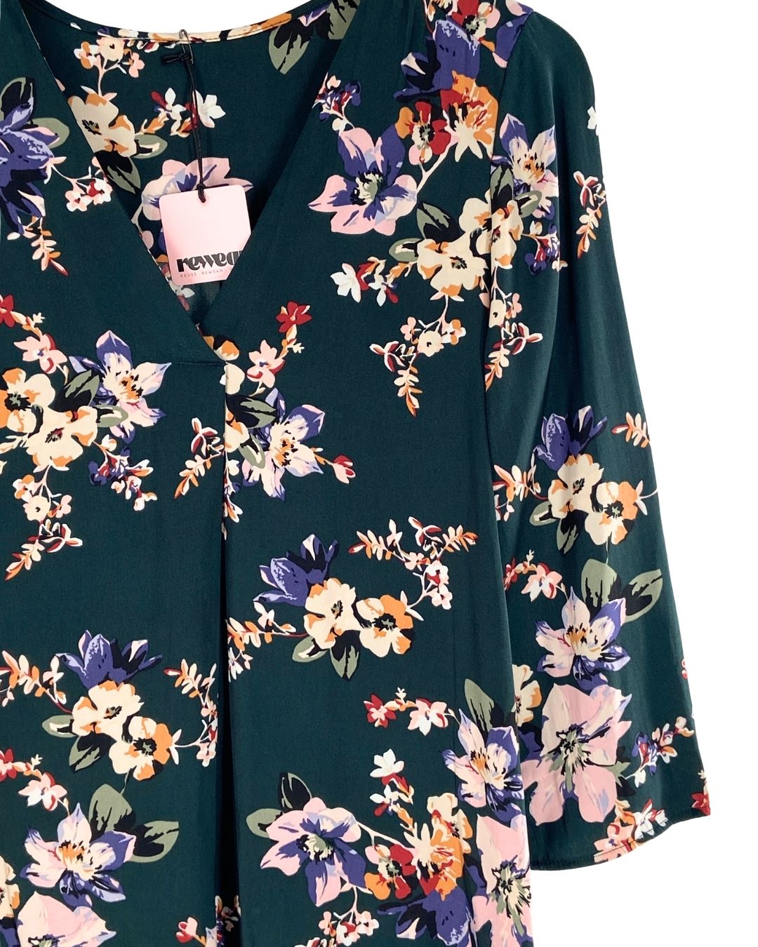 Blusa satinada print flores
