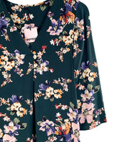 Blusa satinada print flores