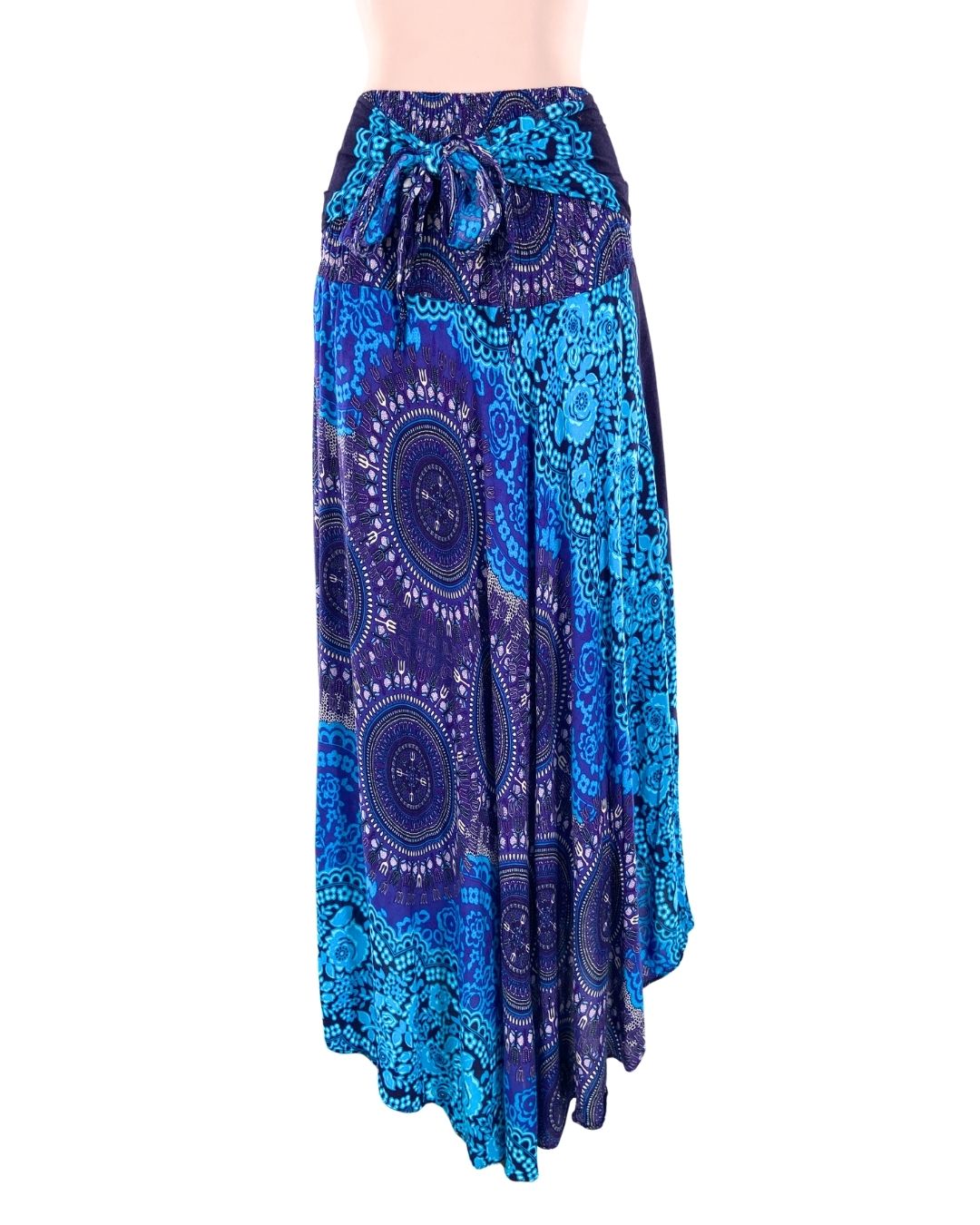 Maxi falda encauchada print