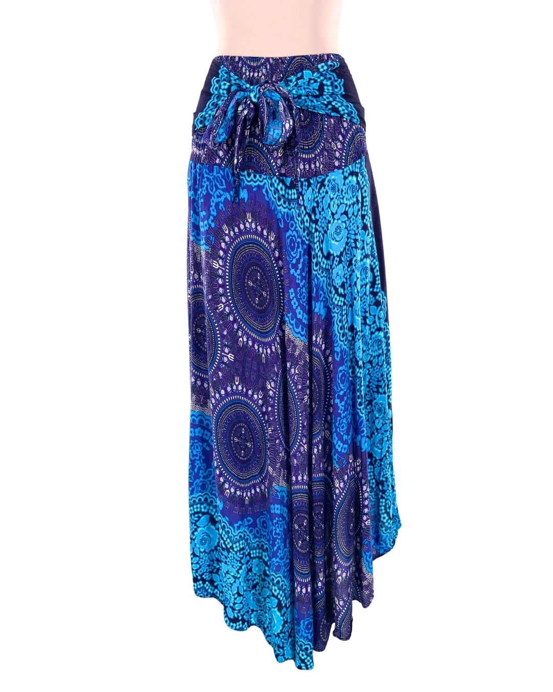 Maxi falda encauchada print