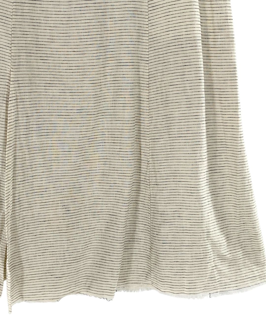 Falda midi con mini franjas