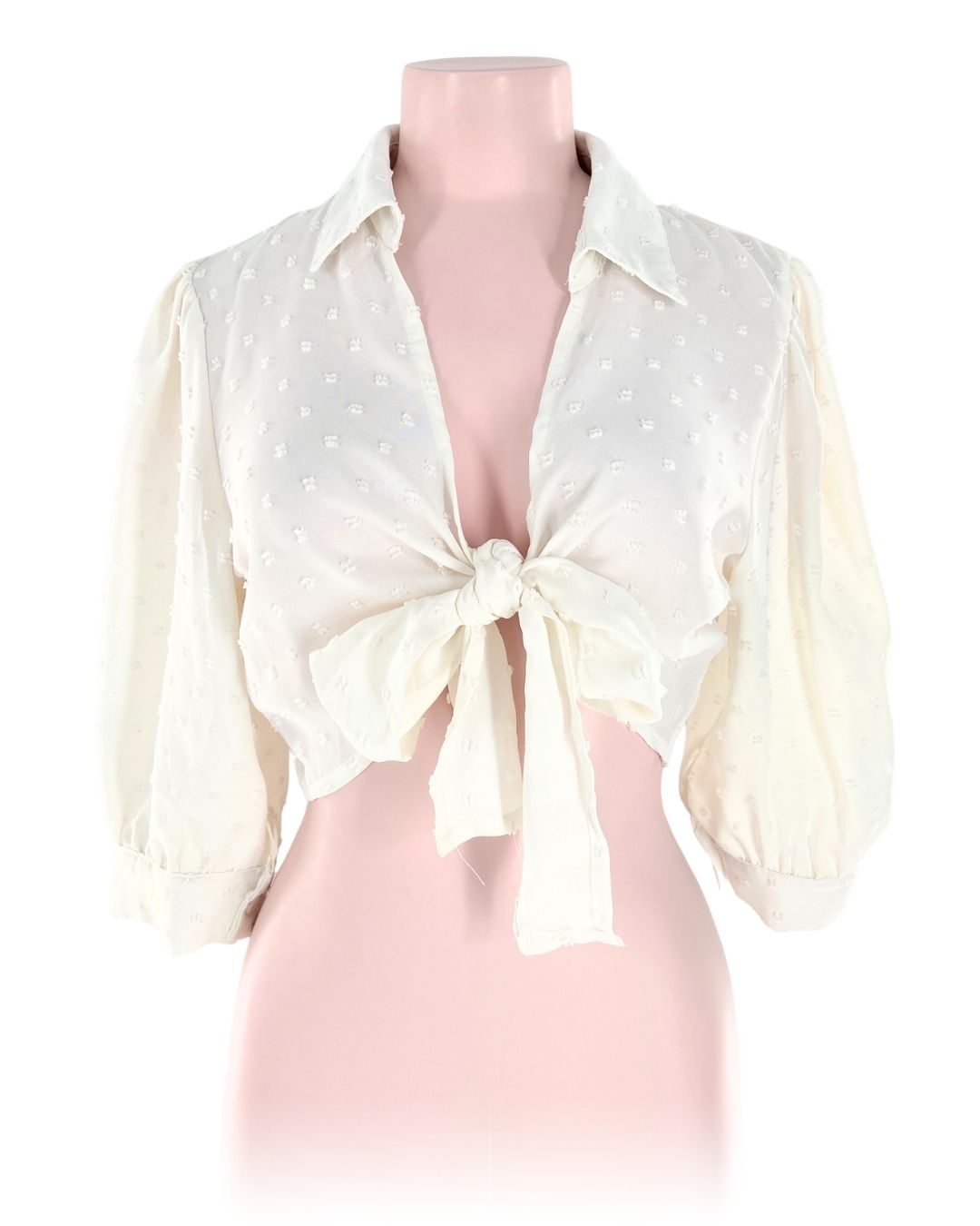 Blusa manga 3/4 en plumeti
