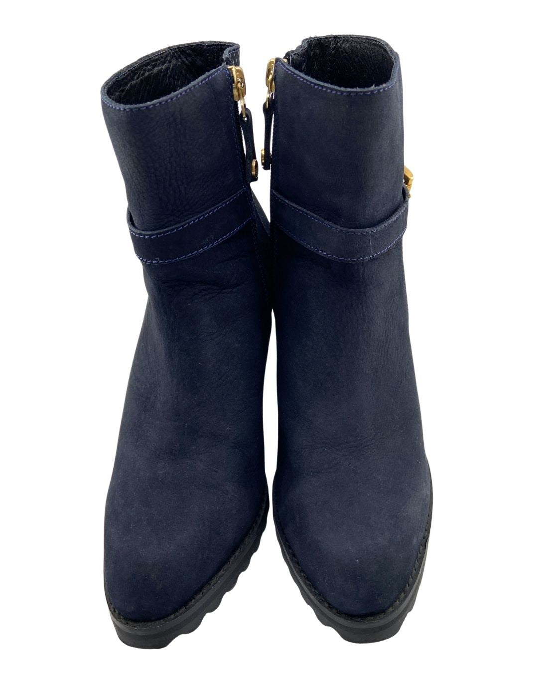Botines de tacon con textura
