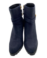 Botines de tacon con textura