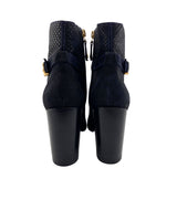 Botines de tacon con textura