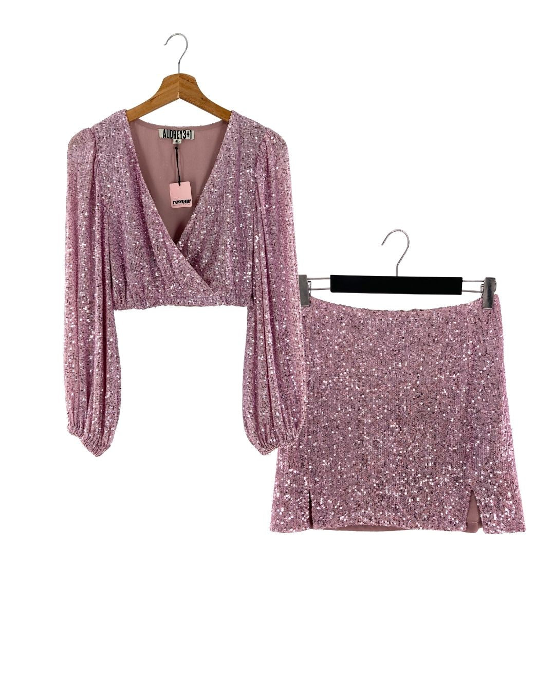 Set de blusa crop  y falda