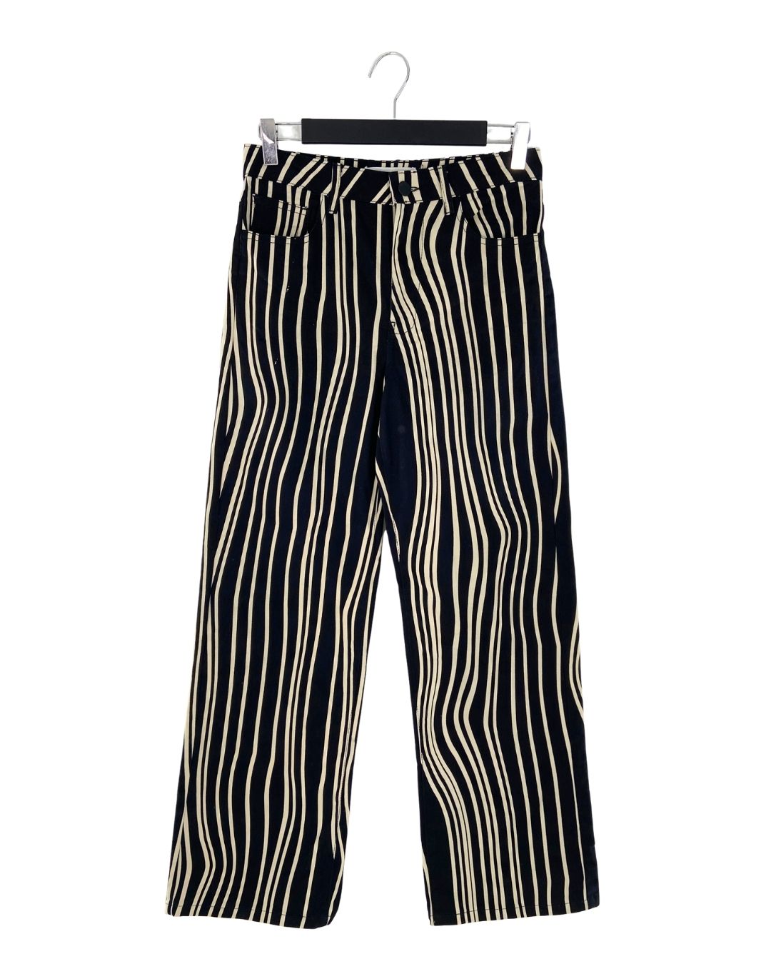 Pantalon wide leg print ondas