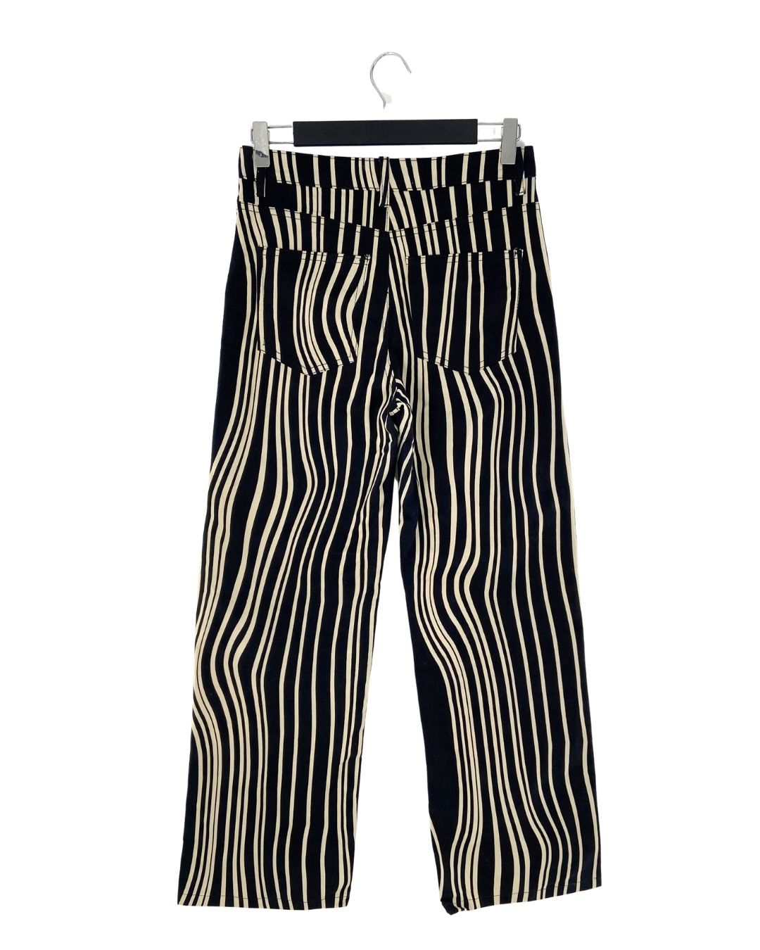 Pantalon wide leg print ondas