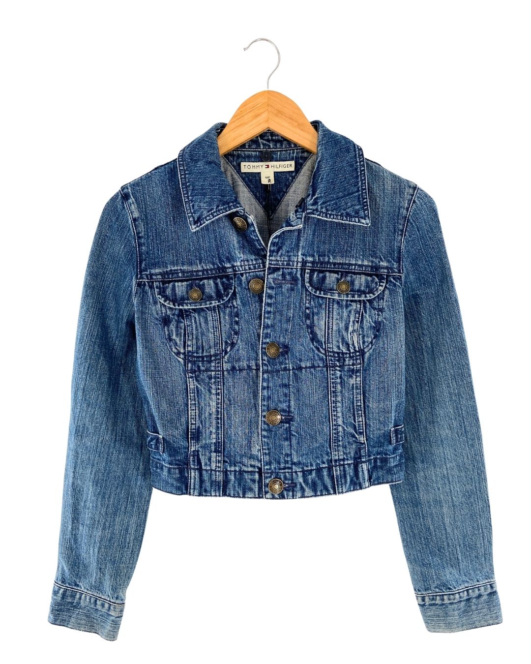 Chaqueta abotonada en denim
