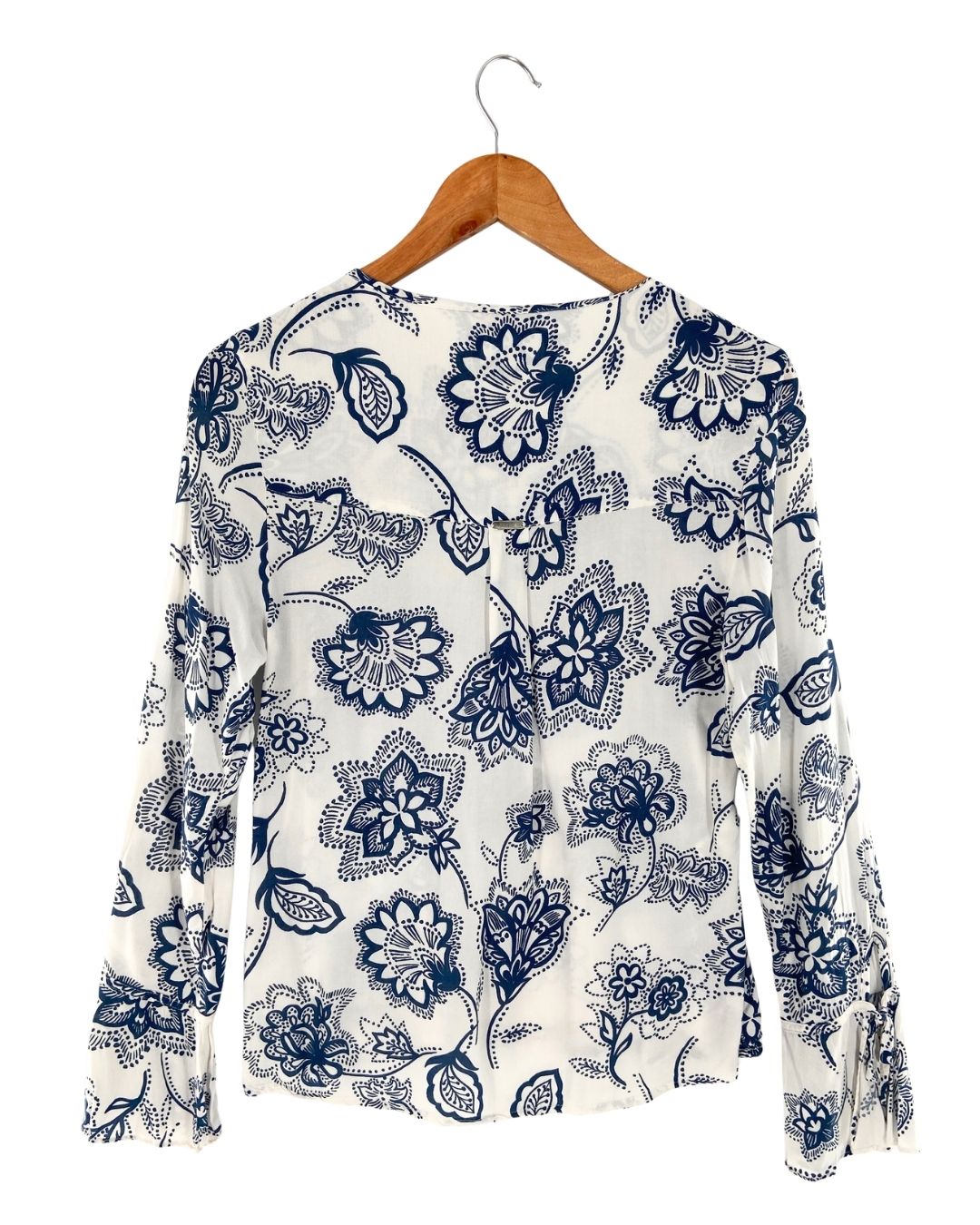 Blusa manga larga print flores