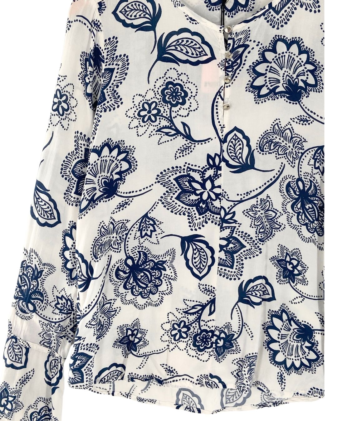 Blusa manga larga print flores