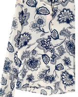 Blusa manga larga print flores