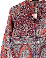 Blusa satinada print paisley