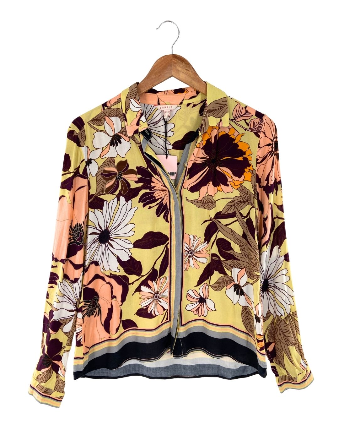 Blusa abotonada manga larga
