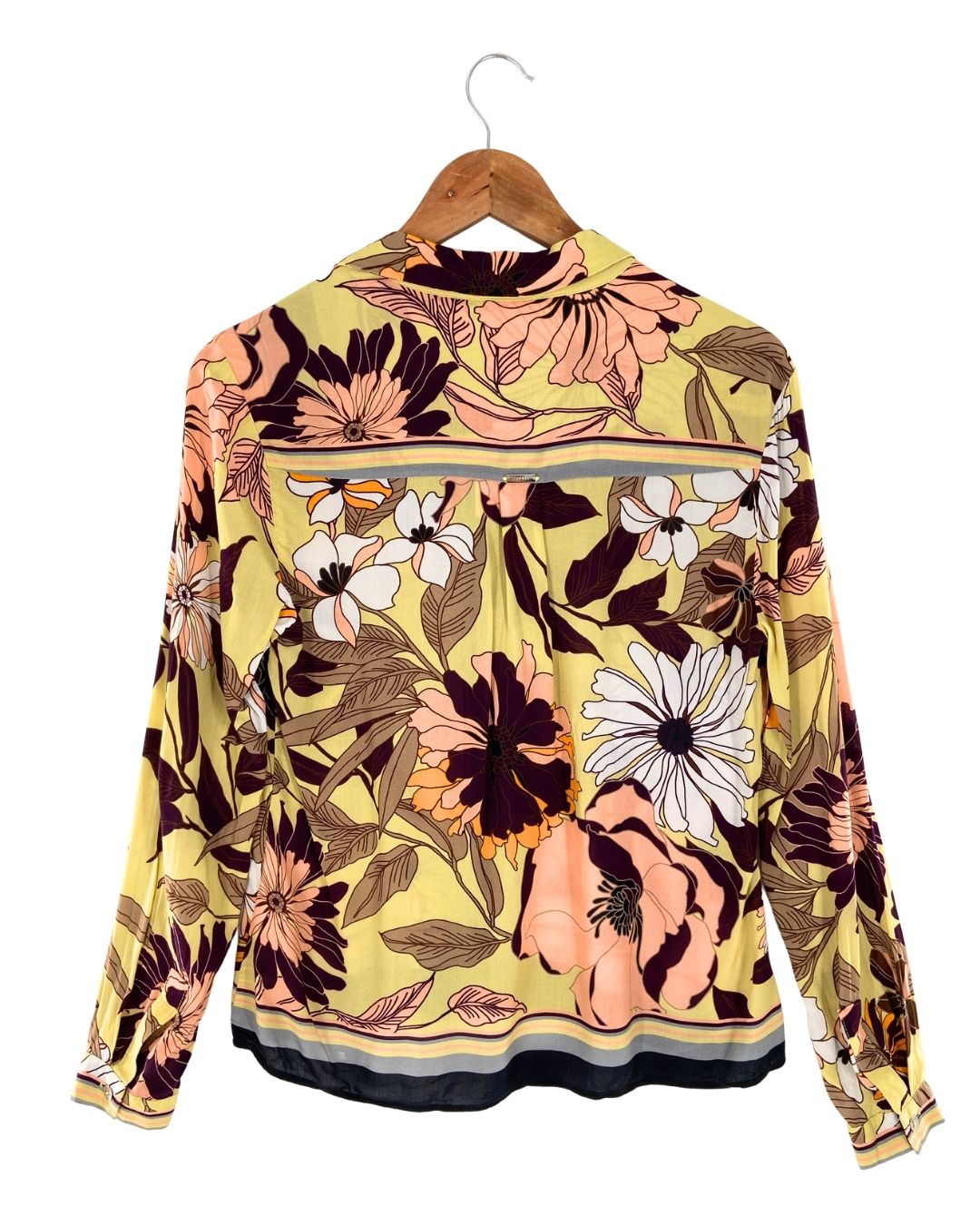 Blusa abotonada manga larga