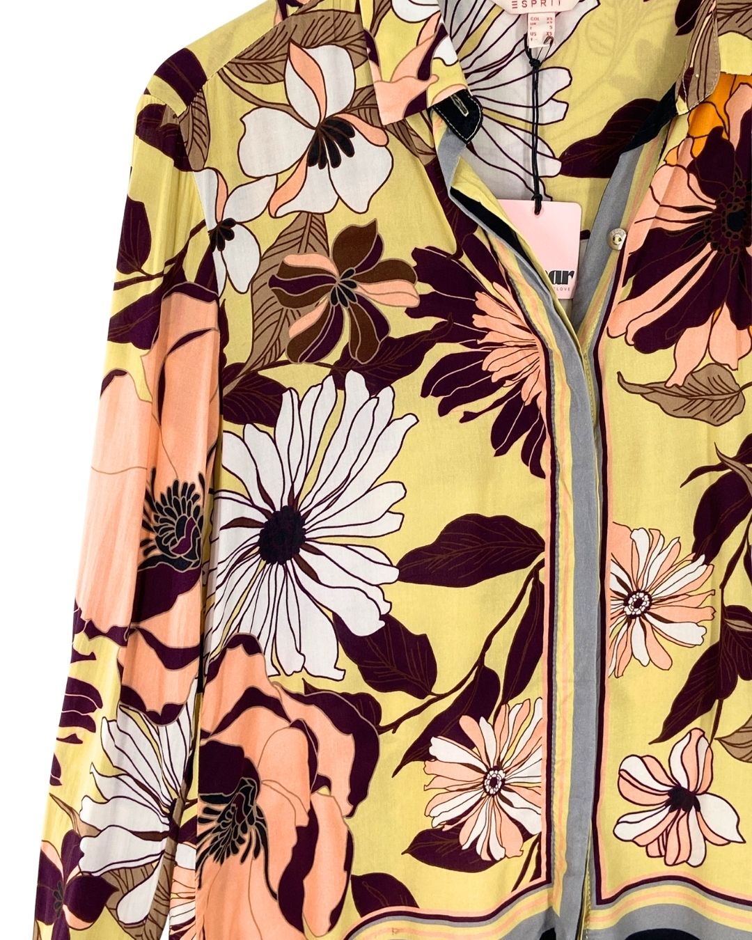 Blusa abotonada manga larga