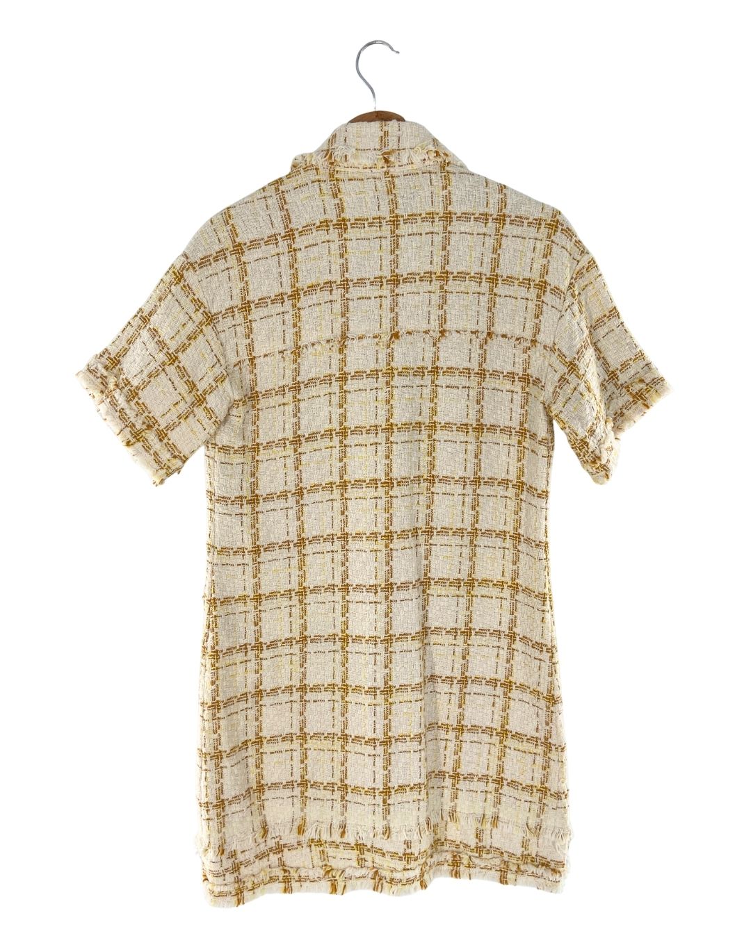 Vestido midi en tweed