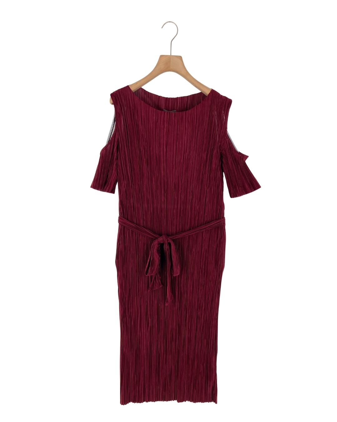 Vestido midi con textura