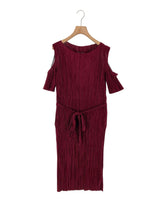 Vestido midi con textura