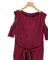 Vestido midi con textura