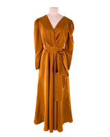 Maxi vestido satinado