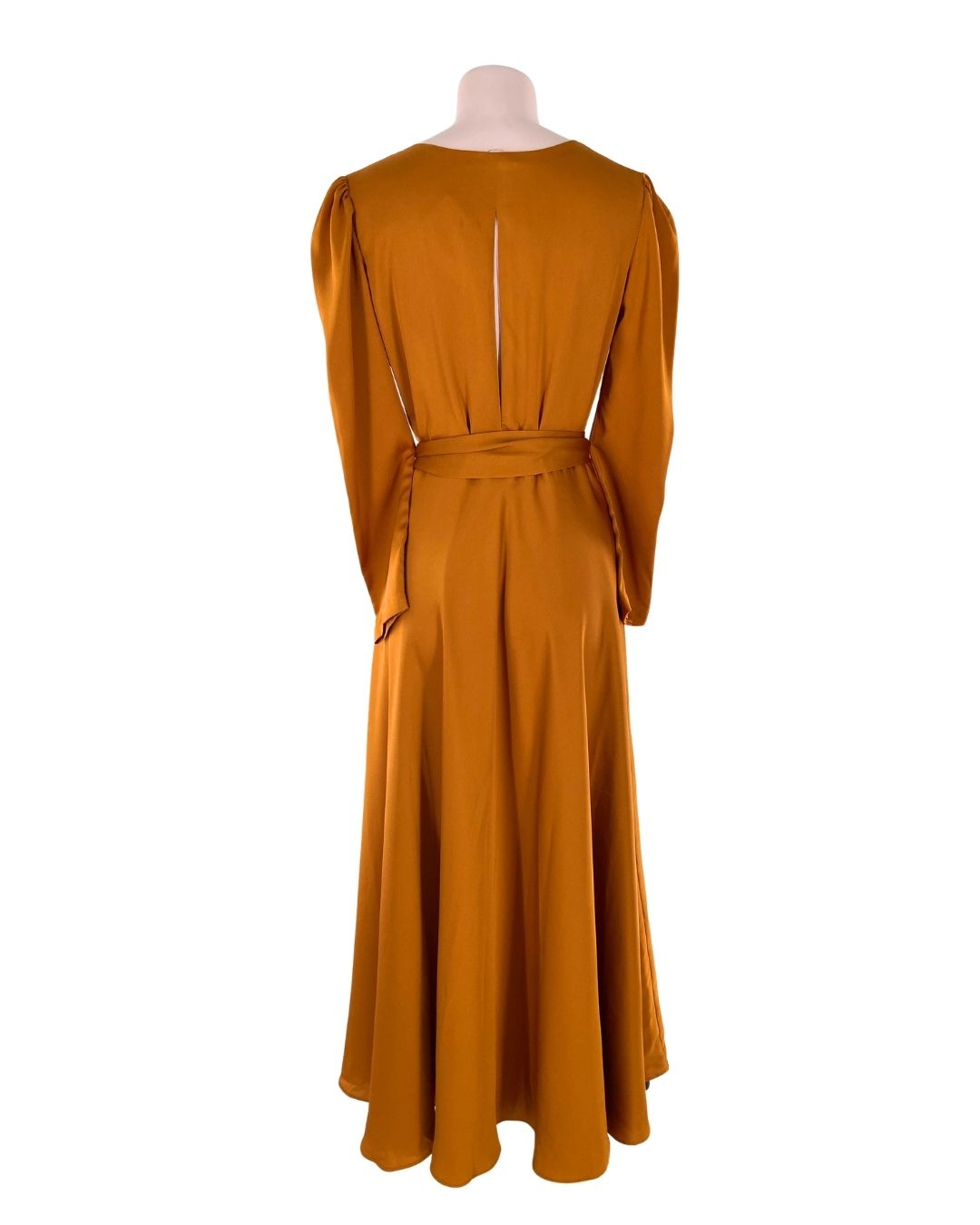 Maxi vestido satinado