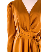 Maxi vestido satinado