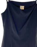 Vestido midi de tiras escote