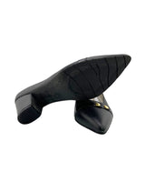 Stiletos tacon medio en cuero