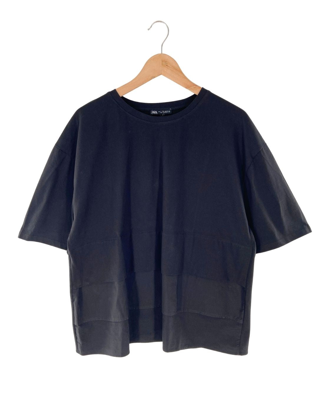 Camiseta manga corta con vuelo