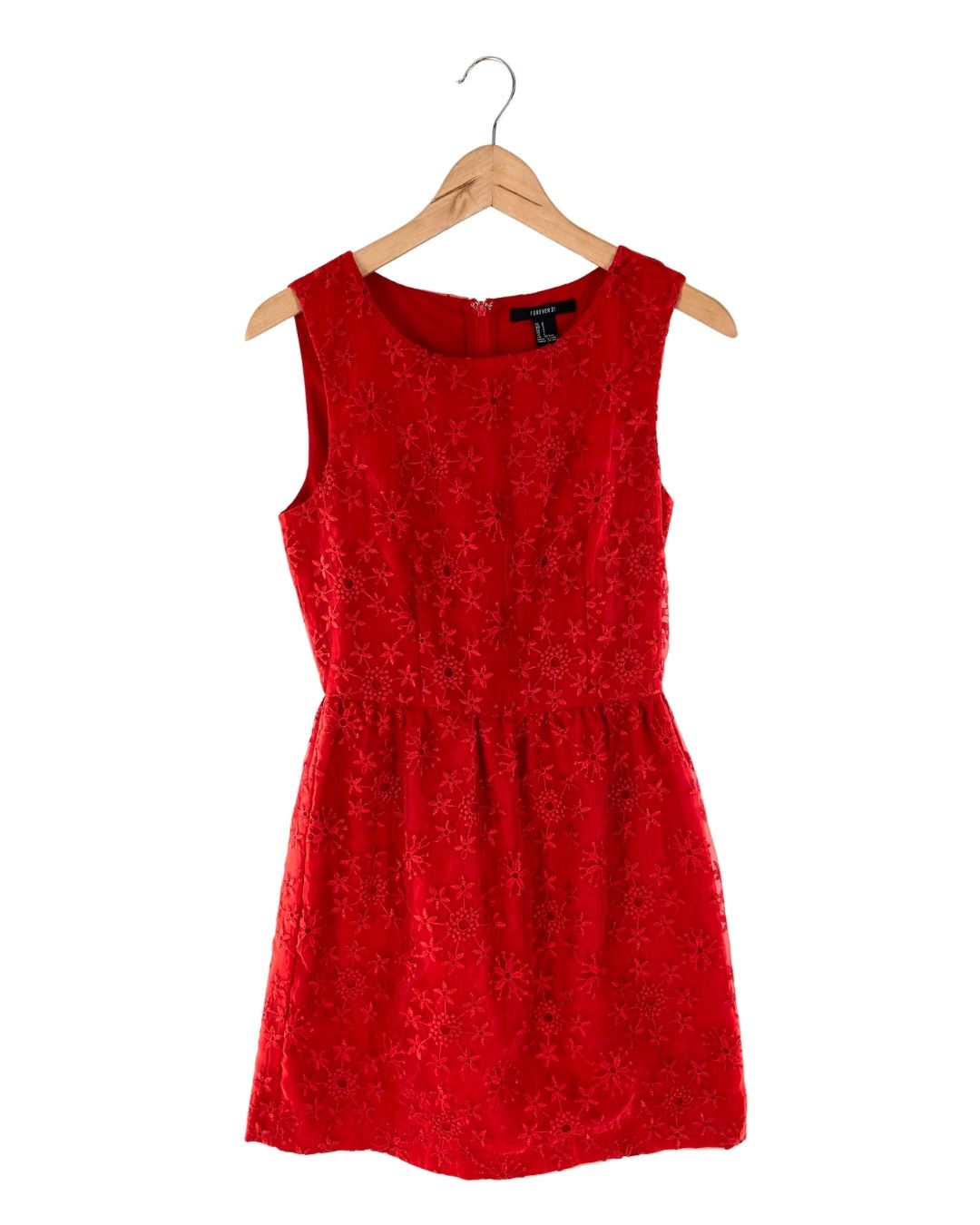 Vestido mini en mesh bordado