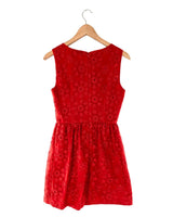 Vestido mini en mesh bordado