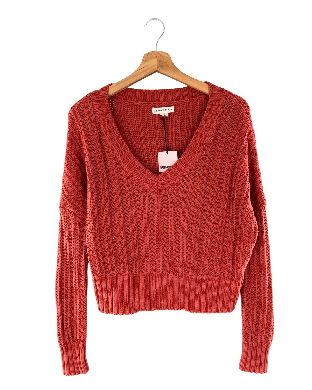 Saco crop tejido