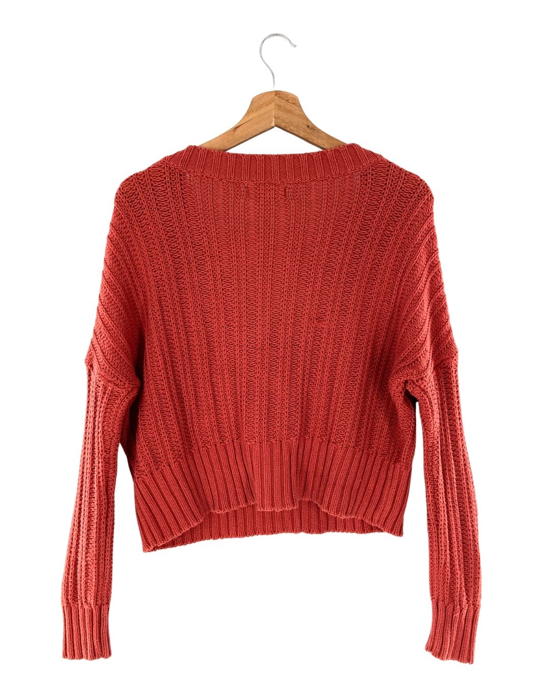 Saco crop tejido