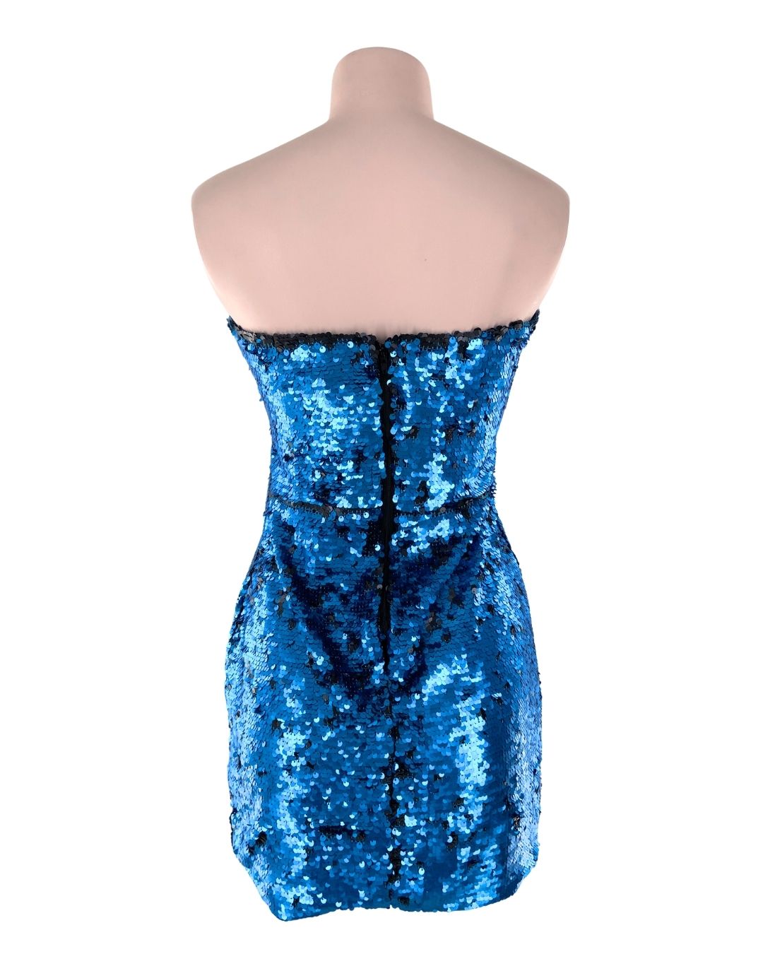 Vestido mini strapless