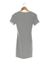 Vestido mini manga corta