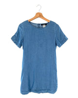 Vestido mini manga corta