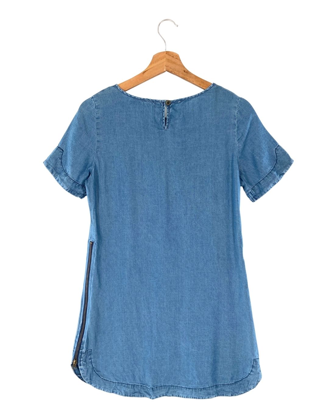 Vestido mini manga corta