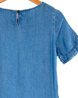 Vestido mini manga corta