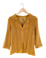 Saco tejido abotonado